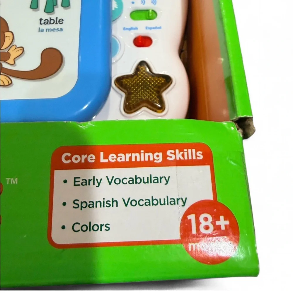 LeapFrog 100 Words Interactive Learning Book Bilingual English Spanish Toy NEW